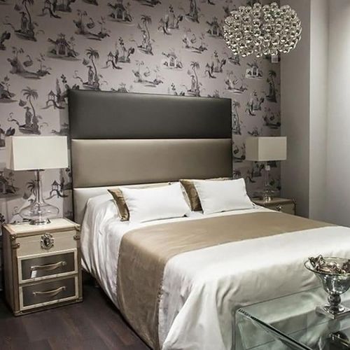 Testiera per letto matrimoniale - VHE700 - Voila Spanish Furniture S.L. - contemporanea / in tessuto / in pelle