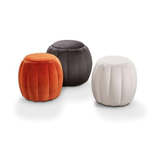 Pouf contemporaneo - VBE827 - Voila Spanish Furniture S.L. - in tessuto / tondo / per uso contract