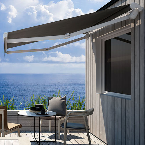 Tenda da sole retrattile - Line Bar - AMA sun protection industries - a motore / per terrazza / bianca