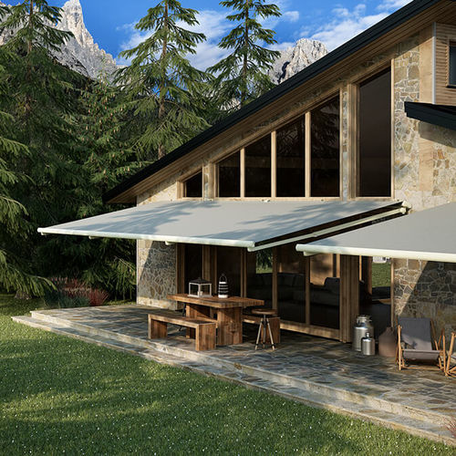 Tenda da sole retrattile - Big Bar - AMA sun protection industries - a motore / per terrazza / bianca
