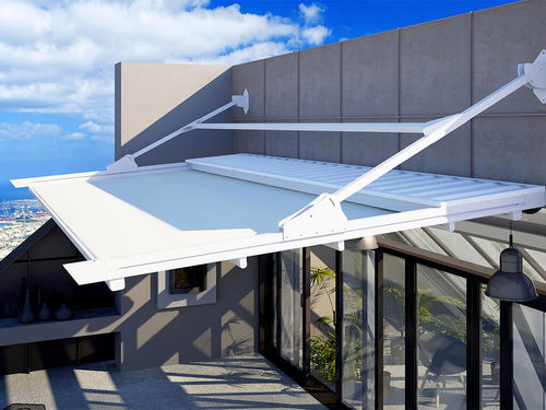 Pergola addossata - Hung Garden - AMA sun protection industries - sospesa / in alluminio termolaccato / in acciaio