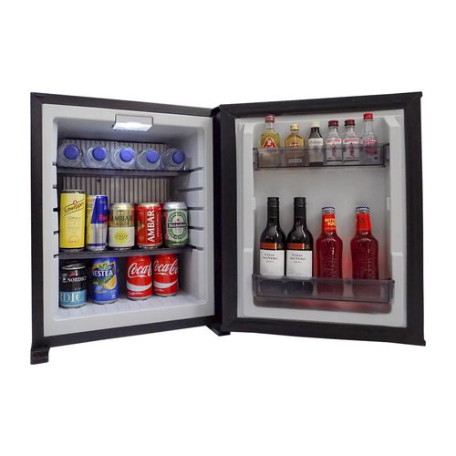 Minibar compatto - NOBLE - Omnitec Italia - con sportello battente / con illuminazione incorporata / per hotel