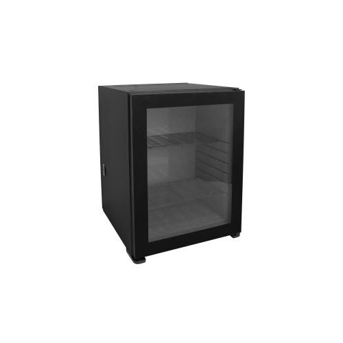 Minibar vetrato - ELITE - Omnitec Italia - con sportello battente / con illuminazione incorporata / per hotel