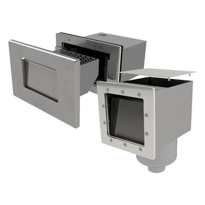 Skimmer per piscine in acciaio inossidabile - B050 / B075 - Behncke GmbH