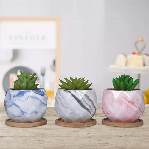 Vaso da giardino in ceramica - AN0014-AN0016 - Guangzhou Ancooly Gardening LTD - in marmo / da appoggio / rotondo