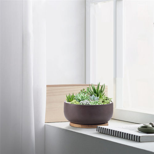 Vaso da giardino in terracotta - AN0052 - Guangzhou Ancooly Gardening LTD - ad isola / rotondo / per uso residenziale