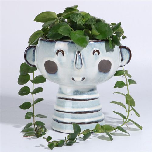 Vaso da giardino in ceramica smaltata - AN0075-2 - Guangzhou Ancooly Gardening LTD - da appoggio / rotondo / per uso residenziale