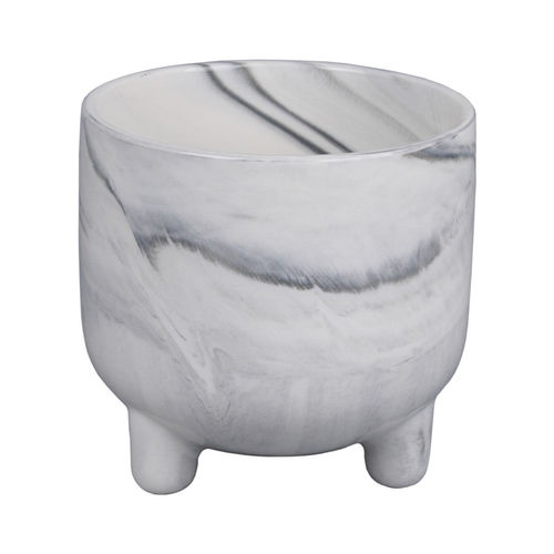 Vaso da giardino in ceramica - AN0131 - Guangzhou Ancooly Gardening LTD - in marmo / ad isola / rotondo