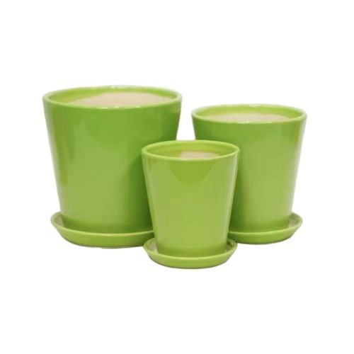 Vaso da giardino in ceramica smaltata - AN112001 series - Guangzhou Ancooly Gardening LTD - ad isola / rotondo / per uso residenziale