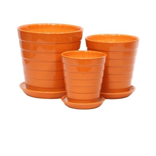 Vaso da giardino in ceramica smaltata - AN112002 series - Guangzhou Ancooly Gardening LTD - da appoggio / conico / per uso residenziale