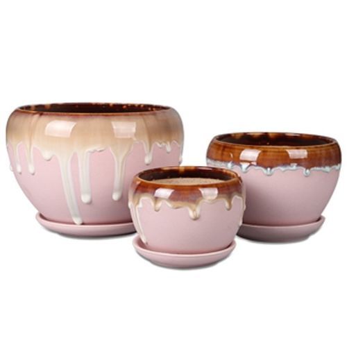 Vaso da giardino in ceramica - AN0070 series - Guangzhou Ancooly Gardening LTD - ad isola / rotondo / per uso residenziale