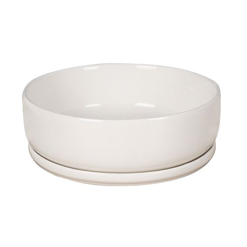 Vaso da giardino in ceramica smaltata - AN0037 series - Guangzhou Ancooly Gardening LTD - ad isola / rotondo / per uso residenziale