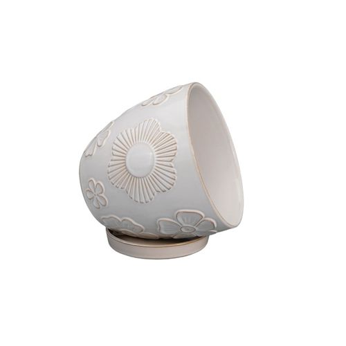 Vaso da giardino in ceramica smaltata - AN173009 series - Guangzhou Ancooly Gardening LTD - ad isola / conico / per uso residenziale