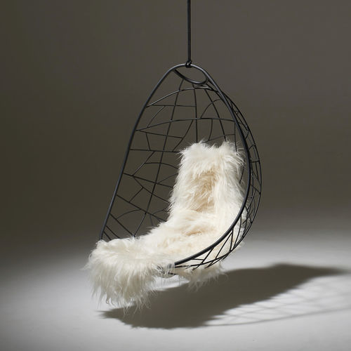 Poltrona sospesa - NEST EGG - Studio Stirling - contemporanea / in tessuto / in acciaio