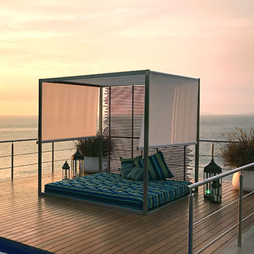 Dormeuse contemporanea - WRECK  - Beltempo USA - in Sunbrella® / in tessuto acrilico / in teak