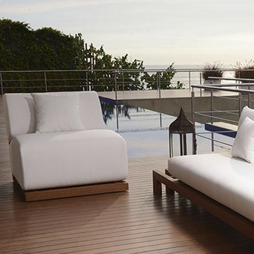Chauffeuse contemporanea - TRIMMER  - Beltempo USA - in Sunbrella® / in tessuto acrilico / in tessuto resistente all'acqua