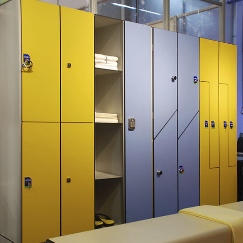 Contenitore a scomparti in HPL - DEBO-LOCKER-03 - DEBO - contract / per scuola / per ufficio