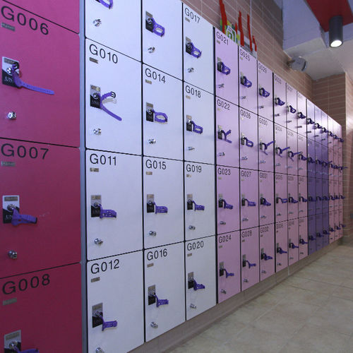 Contenitore a scomparti in laminato ad alta pressione - DEBO-LOCKER-08 - DEBO - contract / per edifici pubblici / per scuola