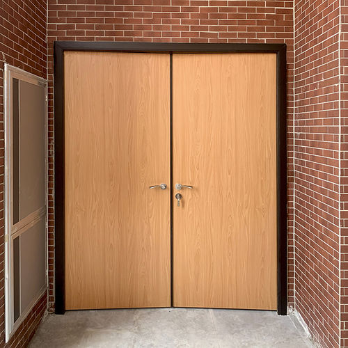 Porta per esterni - DEBO - in alluminio / in HPL / battente