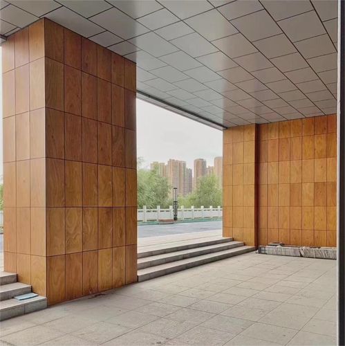 Rivestimento di facciata in pannelli - DEBO HUWAI-HPL&trade; Compact Exterior Nature Wood02 - DEBO - in HPL / verticale / di lunga durata