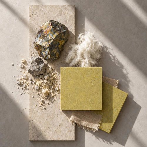 Lastra di paramento in composito - MINERALAM&reg; - DEBO - in laminato / in lana minerale / minerali industriali recuperati