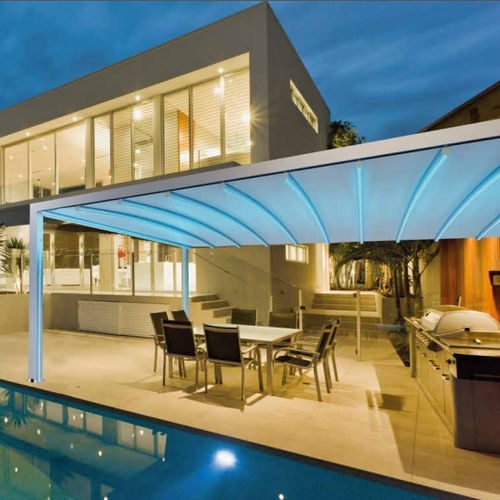 Pergola autoportante - PERGOSTAR ROMANO - Toscana Global - addossata / in alluminio / in acciaio inossidabile