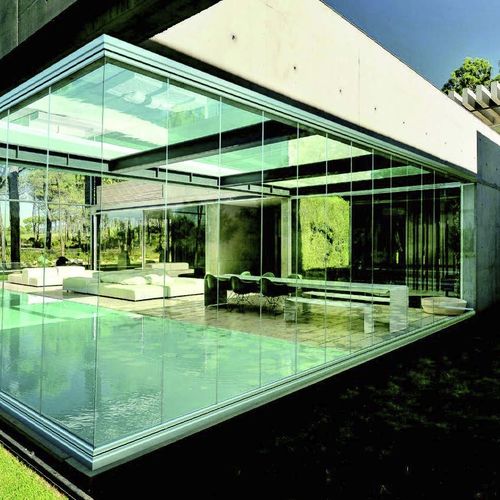 Pannello in vetro ad isolamento termoacustico - FLEXIGLASS - Toscana Global - laminato / temprato / trasparente