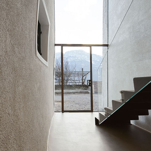 Porta d'ingresso - Hannes Huber GmbH - in vetro / in metallo / scorrevole
