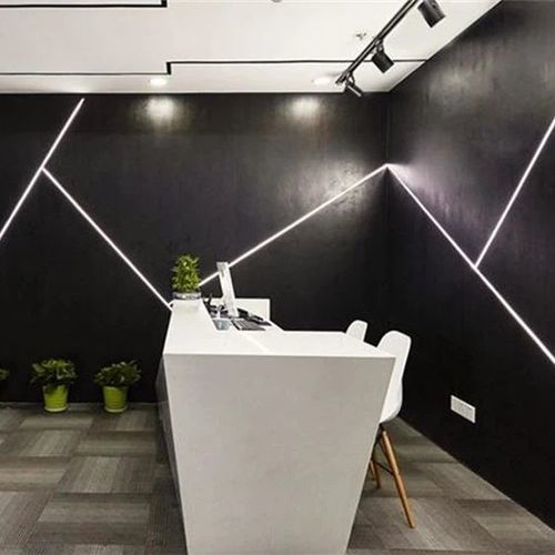 Profilo luminoso da incasso - Foshan Hero Metal Co.,Ltd.  - sporgente / LED / in alluminio