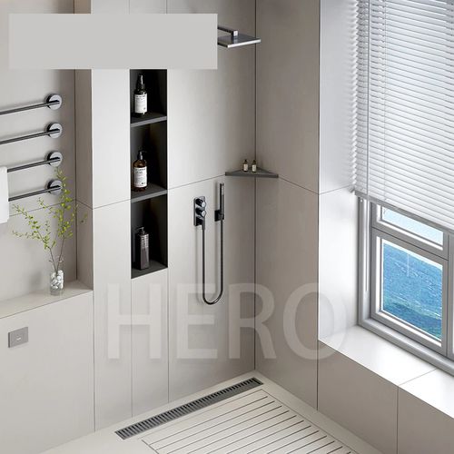 Nicchia in acciaio inossidabile - Foshan Hero Metal Co.,Ltd.  - in acciaio / rettangolare / da bagno