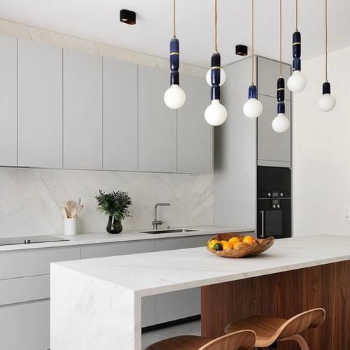 Lampada a sospensione - MICRO PLEX - Lyngard - in ottone / in nichel / in ceramica