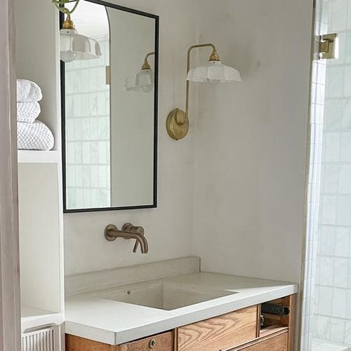 Applique per stanza da bagno - Lyngard - contemporanea / da interno / in ottone