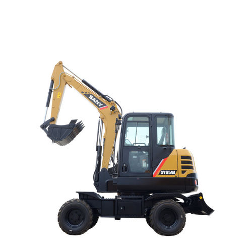 Escavatore mini - SY65W - SANY GROUP - su ruote / diesel / per cantiere