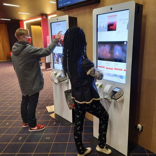 Cassa automatica per ristorante - ML-961 - ML Infokiosks - per aeroporto / da terra / a muro