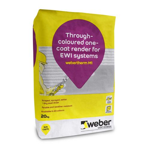 Intonaco isolante - WEBERTHERM M1 - Weber - da esterno / per muro / minerale