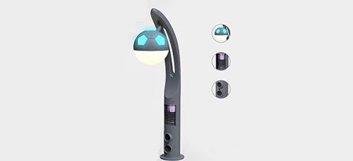 Lampioncino da giardino - FOOTBALL - EXC Solar Street Light Technology Co., Ltd - contemporaneo / in alluminio / infrarosso