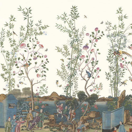 Carta da parati contemporanea - SC109 Canton Reverie Original - Iksel Decorative Arts - con motivi naturali / floreale / panoramica