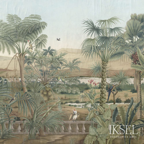 Carta da parati contemporanea - SC101 D-Dream - Iksel Decorative Arts - in fibra di vetro / in vinile / con motivi floreali