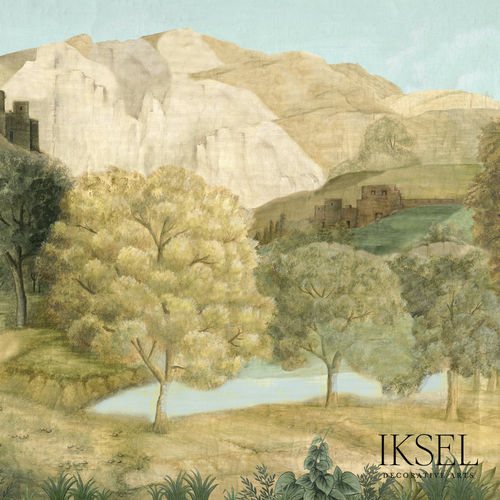 Carta da parati contemporanea - SC124 Little Tuscany - Iksel Decorative Arts - in fibra di vetro / in vinile / con motivi floreali