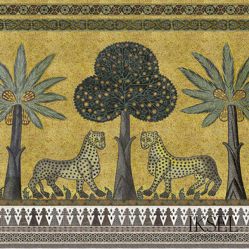 Carta da parati contemporanea - SC149 Palermo Landscape Original - Iksel Decorative Arts - con motivi naturali / con motivi floreali / con motivi geometrici