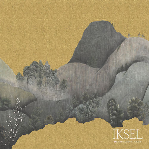 Carta da parati contemporanea - SC145 Japanese Mountains - Iksel Decorative Arts - in vinile / in fibra di vetro / con motivi naturali