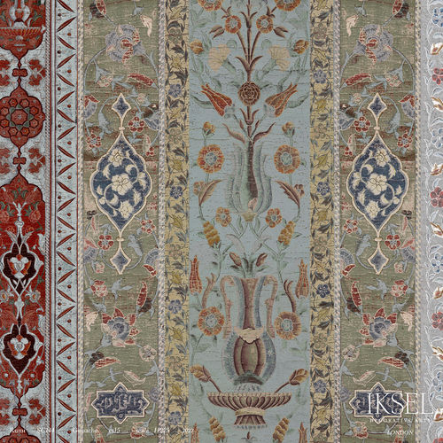 Carta da parati contemporanea - SC144 Rumi Gouache - Iksel Decorative Arts - panoramica / con motivi geometrici / a righe