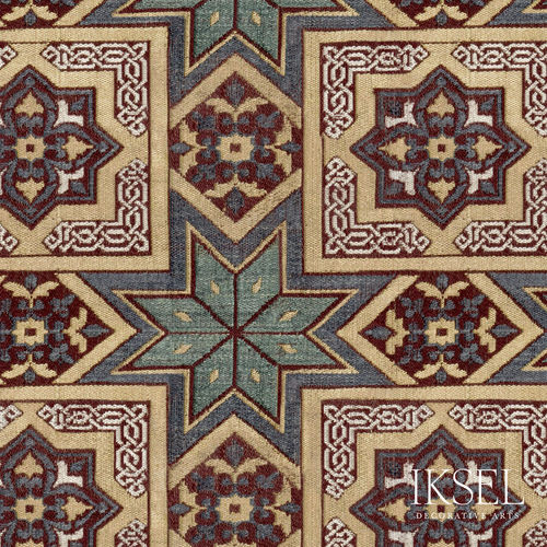 Carta da parati contemporanea - RW907 Alhambra Checks - Iksel Decorative Arts - in fibra di vetro / in vinile / con motivi geometrici