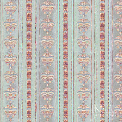 Carta da parati classica - RW313 Hindustan Stripe - Iksel Decorative Arts - in fibra di vetro / in vinile / in PVC