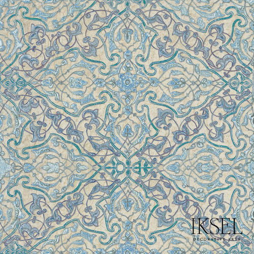 Carta da parati contemporanea - RW531 Isfahan - Iksel Decorative Arts - in fibra di vetro / in vinile / in PVC