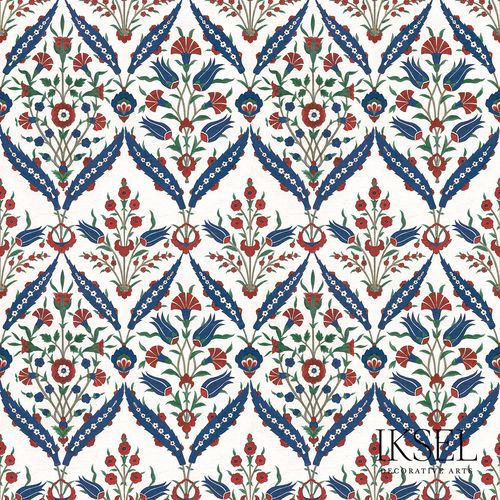 Carta da parati contemporanea - IZNIK AISHA RW116 - Iksel Decorative Arts - in fibra di vetro / in vinile / a righe