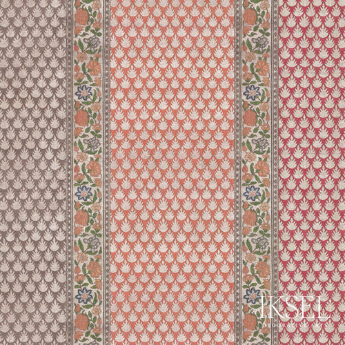 Carta da parati contemporanea - RW919 Kashan Stripe - Iksel Decorative Arts - in fibra di vetro / in vinile / con motivi floreali