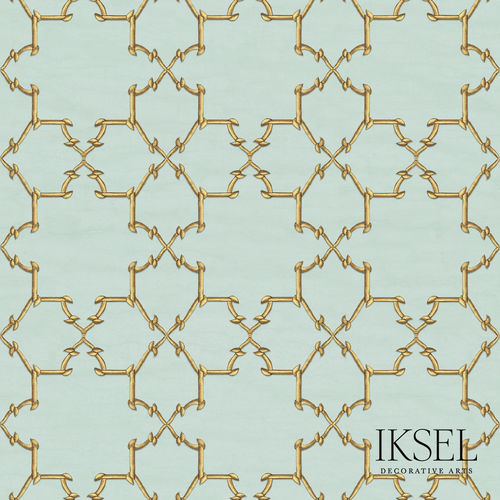 Carta da parati contemporanea - RW325 Jali Panka - Iksel Decorative Arts - in fibra di vetro / in vinile / con motivi geometrici