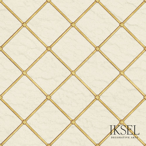 Carta da parati contemporanea - RW326 Jali Sat - Iksel Decorative Arts - in fibra di vetro / in vinile / con motivi geometrici