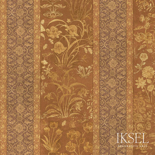 Carta da parati contemporanea - RW921 Jahangir Stripe - Iksel Decorative Arts - in fibra di vetro / in vinile / con motivi naturali